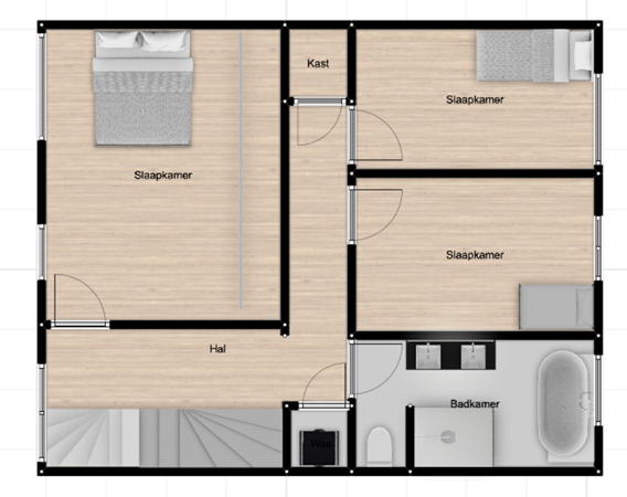 Floorplan - Jan Tooropstraat 4, 2225 XT Katwijk